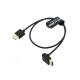 8K 2.1 HDMI Cable High Speed For Atomos Ninja V Monitor Straight To Down Angle HDMI Cord For Z CAM E2/Sony FS5/FS7