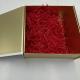 Printed Logo Cosmetic Box Packaging Folding Cosmetic Box With Raffia Insert