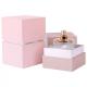 Luxury Pink Black Perfume Packaging Boxes Glass Bottle With EVA Insert
