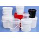 MOQ 1000sets Plastic Food Bucket IML / Thermal Transfer / Screen Printing CAS/FDA/SGS