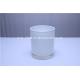 white glass candle holder, color glass cup