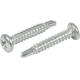 White Galvanized Self Tapping Screws Cross Socket Iron Material ISO9001 Certificated