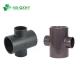 Deep Gray Plastic/UPVC DIN Standard Pn16 Large Diameter PVC Plumbing Fitting for Plumbing