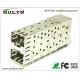 SFP 2x1 CAGE Stacked SFP Jack With LEDs