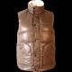 Winter warm Brown sleeveless workwear cotton work vest for adults