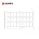 Factory price 2x5 3x8 3x7 layout LF HF UHF Rfid Cr80 card inlay prelam(China second inlay prelam manufacturer)