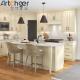 Skinny Shaker Cabinets in Oak Color Made of Solid Birch Wood for Customized Kitchen Design