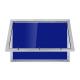 Blue Office Bulletin Board Aluminum Frame Hiding Wall Mounting Style