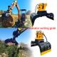 0.8 Cbm Hydraulic Excavator Sorting Grapple For Recycling Demolition