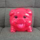 Happy red pig PVC piggy bank money box promotional gift items made in shenzhen