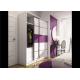 Particle Board Walk In Wardrobe Eco - Friendly With Mirror Sliding Door