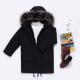 Bilemi Korean Teenagers Winter Long Hooded Windproof Coat for Boy Children’s