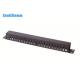 Space Saving Rack Mounted Cable Management 24 Port For Network Communication