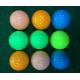 color crystal golf ball with two pieces