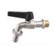 Wall Mounted Brass Bib Cock With Chrome Plated Finish for Water Pressure 0.05-0.8MPa
