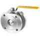 wafer stainless steel ball valve full port blow-out proof stem flange end CF8 SS304 304