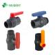 Drain Water PVC Ball Valve with Male Female Threaded and Durable Blue Red Handle
