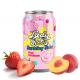 Peach and Strawberry Bursting Boba Bubble Tea Product - 320ml - Wholesale Supplier of Boba Tea and Bubble Tea Products