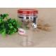 FDA Food Safety Transparent PS Spice Sealed Jars Stainless Steel Clip