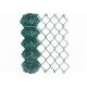1.2mm To 5mm Pvc Coated Diamond Mesh 6m Cyclone Wire Fence For Basketball Court