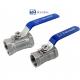 Long Handle 1 1/4 Stainless Steel 304 316 One Piece Wire Button Ball Valve npt bspt bspp G