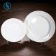 Porcelain Plates White Stripe Series Flat Disc 6 Inch Premium