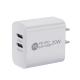 40W Dual PD Wall Charger Quick Charge Type C iphone power adapter