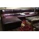 Traditional Design Leather Sectional Furniture / Brown Leather Sectional Couch