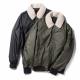 Nylon / Cotton Adults Ma1 Bomber Jacket With Removable Brog Collar Anti Shrink