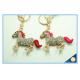 High Quality Sparkling Running Horse Keychain Crystal Rhinestone Purse Pendant Handbag Charm Exquisite Small Gifts