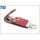 Leather Package 4GB Thumb Drive Memory Device 3D Debossed Logo