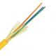 Yellow Fiber Optic Cable 14 Core tight buffer or loose tube indoor cable GJFJV-14B1 9/125
