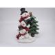 Logo Customized Polyresin Crafts Snowman Christmas Tree Decorations Figurines Gifts