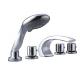 Water Saving Five hole Brass Deck Mount Tub Faucet / 3 Handle Switch Mixer Tap for Home