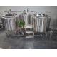 1000L Semi Automatic Stainless Steel Beer Making Equipment With Three Vessels