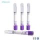 ISO9001 2ml Blood Test Vacuum Tubes Medical EDTA With Lavender Top