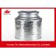 Large Traditional Tea Container , Embossed Metal Tin Box Tinplate With Double Lids