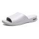 Unisex White Mens Sports Slippers Wear Resistant PU Material For Beach