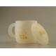 Heat Resistant double - handle Silicone Baby Accessories training Cups With Lid 004