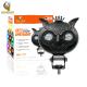 Aluminum Owl Crown Style LED Mini Driving Auxiliary Light For Motorcycle