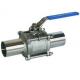 Full Port Direct Mount Ball Valve 1/4 - 4 Size 3PC Extension Butt Weld End