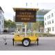 9000 nits P20 Mobile Led Screen Trailer Vehicle Message Sign For Traffic Service