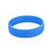 202*12*2MM logo embossed low relief blue bulk wristbands for promotion