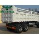 White Fence Semi Trailer 40 Tons - 80 Tons Bumper Pull Flatbed Trailer