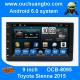 Ouchuangbo auto dvd radio androi 6.0 for  Toyota Sienna 2015 with capacitance multiple touch screen bluetooth