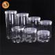 Empty Clear Candy Cookie Jar 500ml Wide Mouth Food Plastic Jars With Screw Top