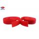 Red 2 Inch Wide Sew On hook and loop Straps Roll For Medical , Eco - friendly