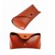Customized Sunglasses Packaging Case Leather Spectacle Pouch Fade Resistance