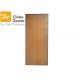 Single Swing Right Handed Fire Safety Door Wood Grain Finish Galvanized Steel