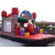Jungel Inflatable Toddler Playground , Santa Claus House Outdoor Bouncy Castle